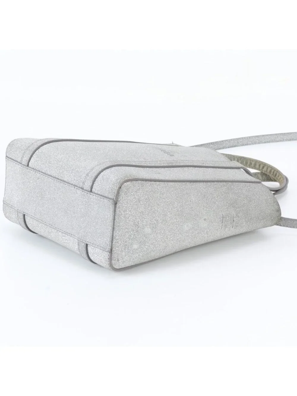 Balenciaga Everyday Tote Xxs Leather 2-Way Shoulder Bag Crossbody Hand Silver